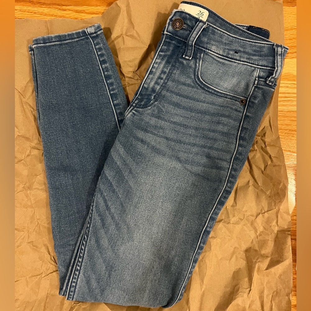 abercombie high waisted jeggings